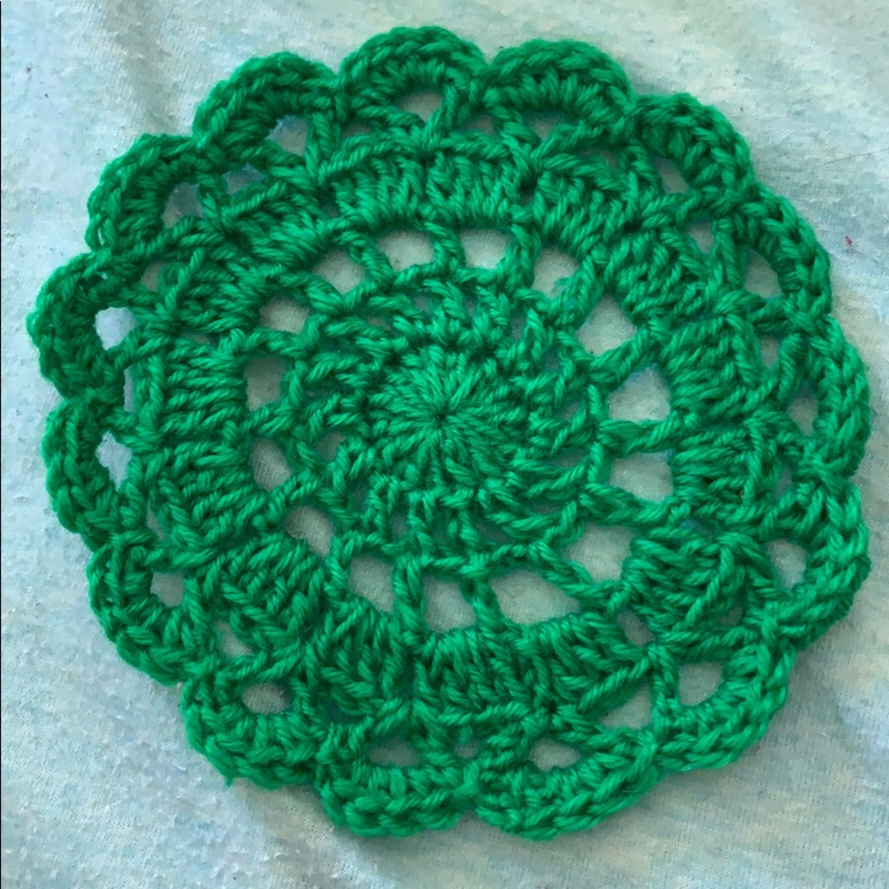Hand made table doilies